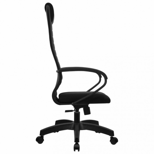Кресло офисное Metta SU-B-10 ткань/сетка, черное, пластик фото 7